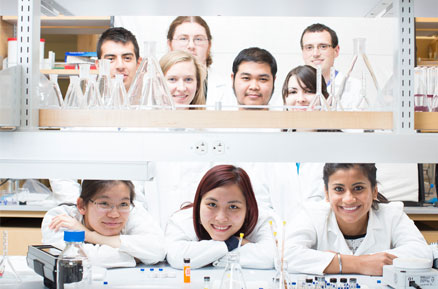 Students in a lab