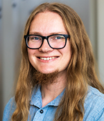 Grad student Cayce Fylling