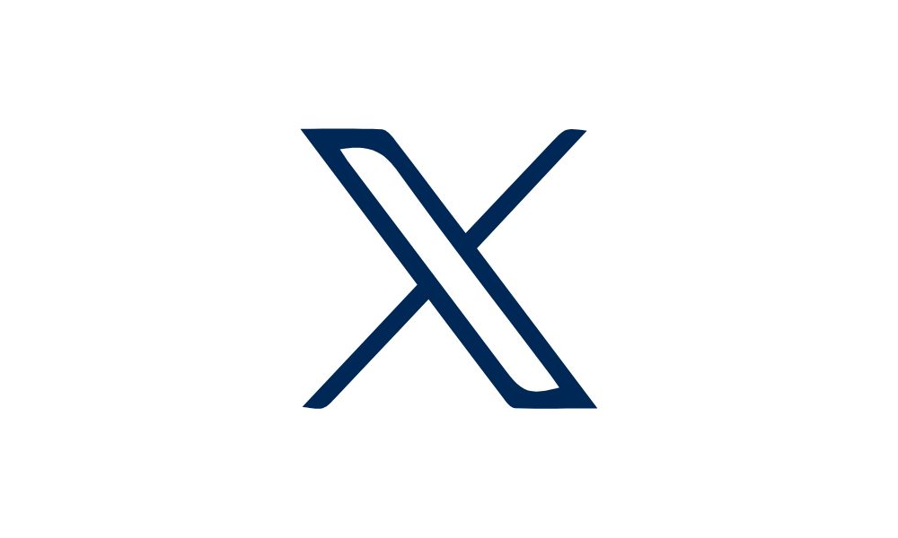 X logo icon.