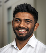 Grad student Pravien Rajaram