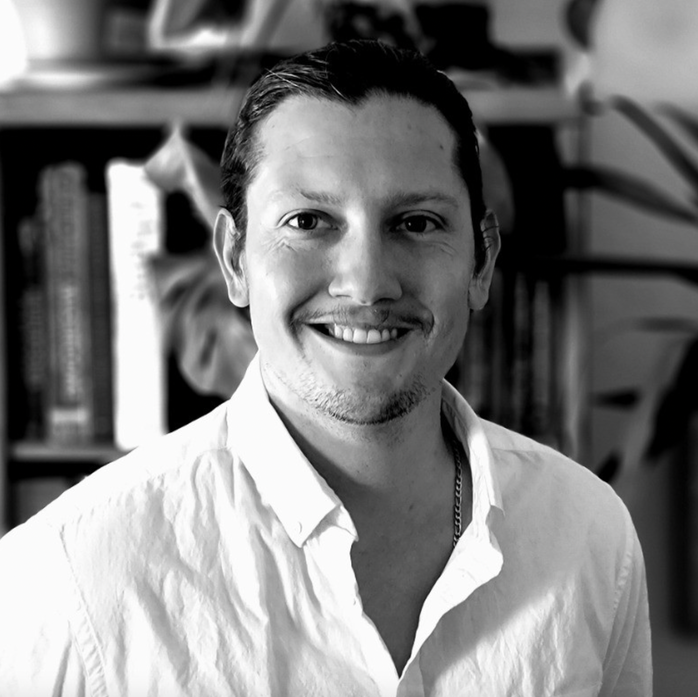 Christopher Bivins, Quantitative & Systems Biology black and white photo of male