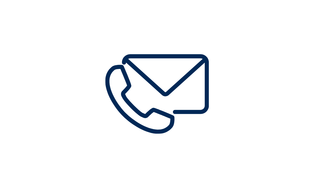 Icon of a phone and an envelope.