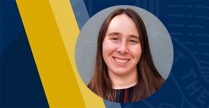 Grad student Sarah Downs