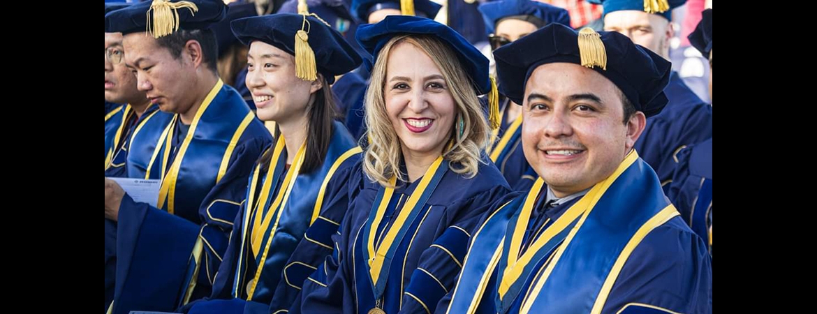 Ph.D. graduates at spring 2023 commencement